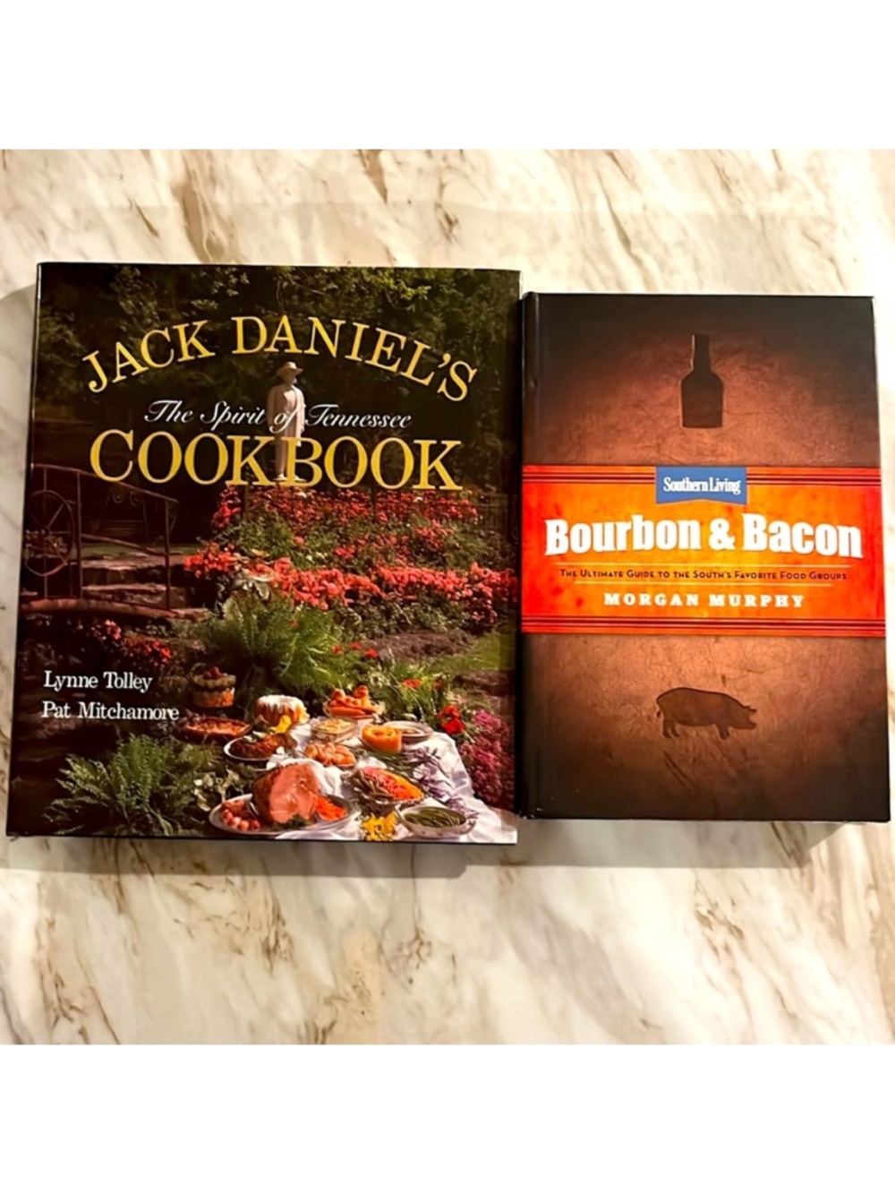 Jack Daniel’s Spirit Of Tennessee Cookbook & Bourbon & Bacon Hardcover Books